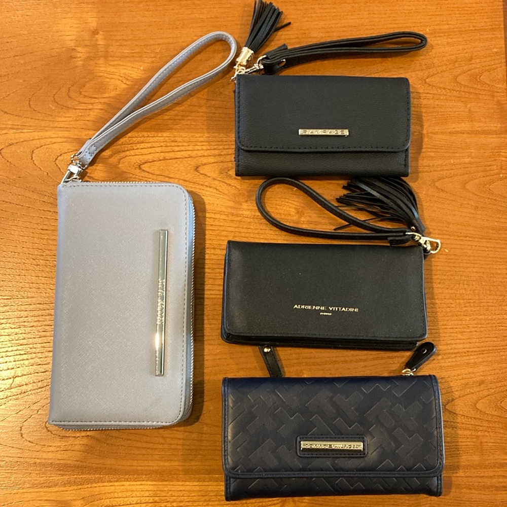 Wallets, clutch, wristlet (4) NWOT
